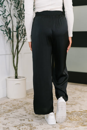 City Ease Wide Leg Bottoms in Black (SM-3X)