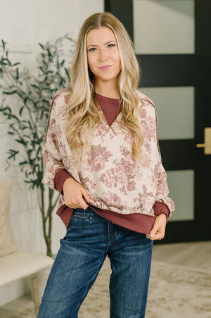 Come Out to Play Contrast Casual Pullover