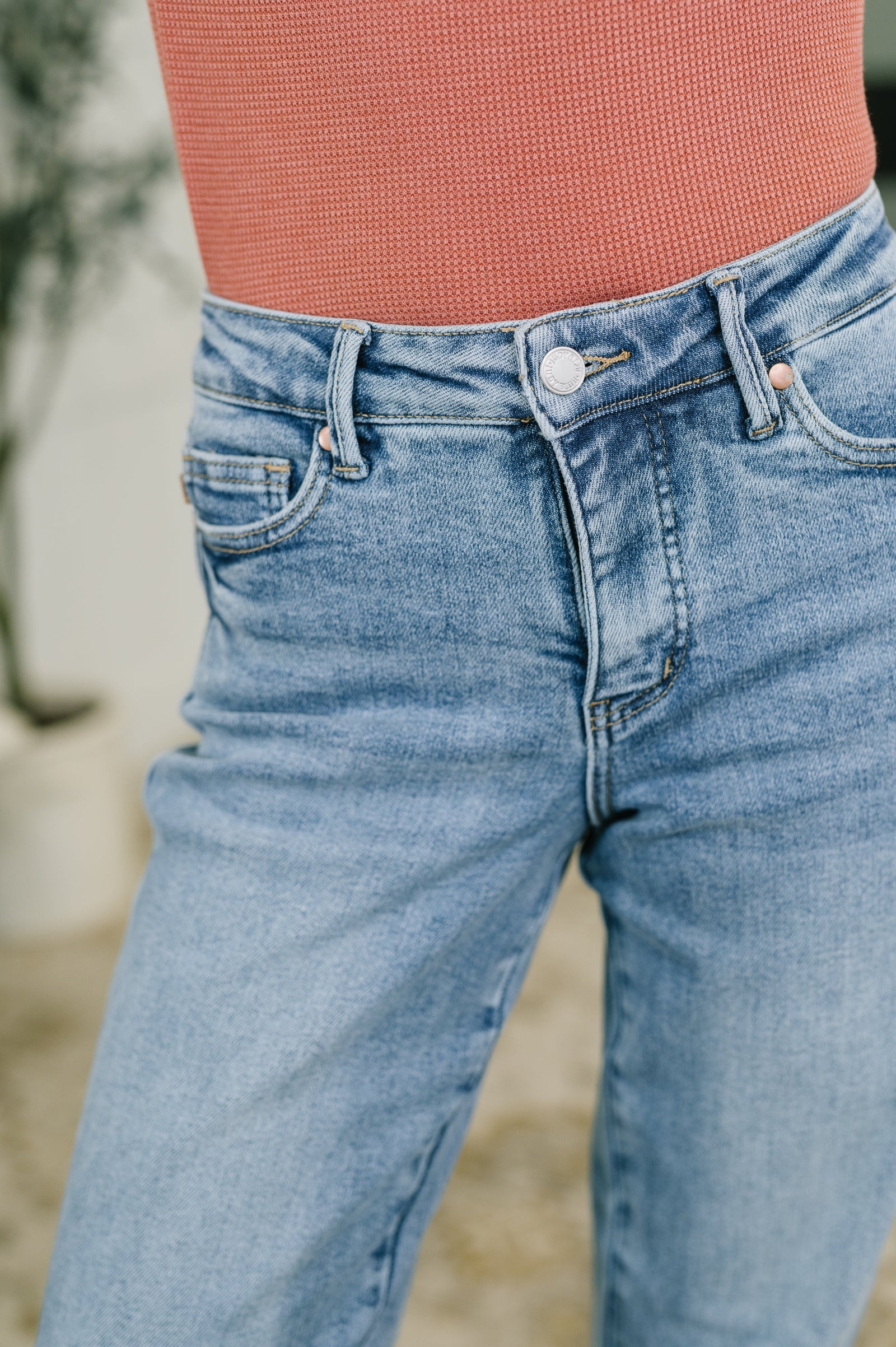 Judy Blue Corrine Mid Rise Control Top Vintage Straight Jeans (0-24)
