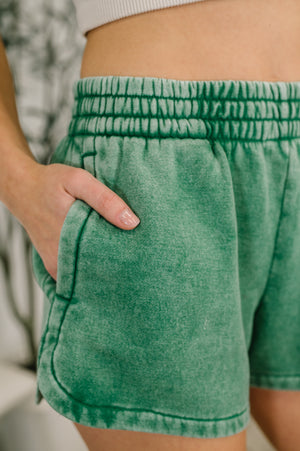 Daily Routine  Mineral Wash Shorts in Forest