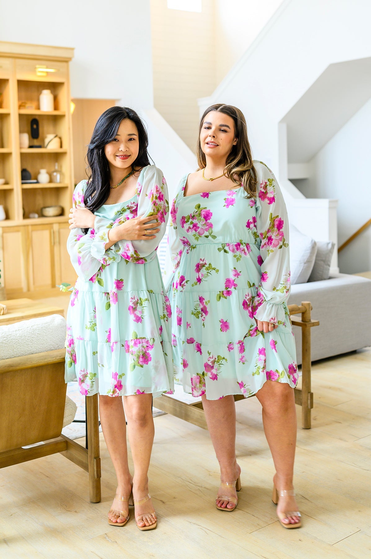 Delightfully Yours Floral Dress (SM-3X) - STB Boutique