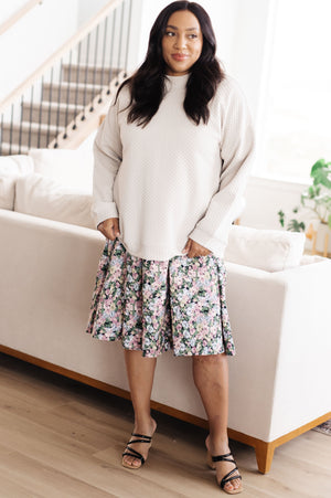 Don't Change Anything Mock Neck Pullover (SM-3X)