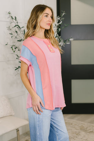 Don't Stop Til You Get Enough Color Block Top (SM-XL) - STB Boutique