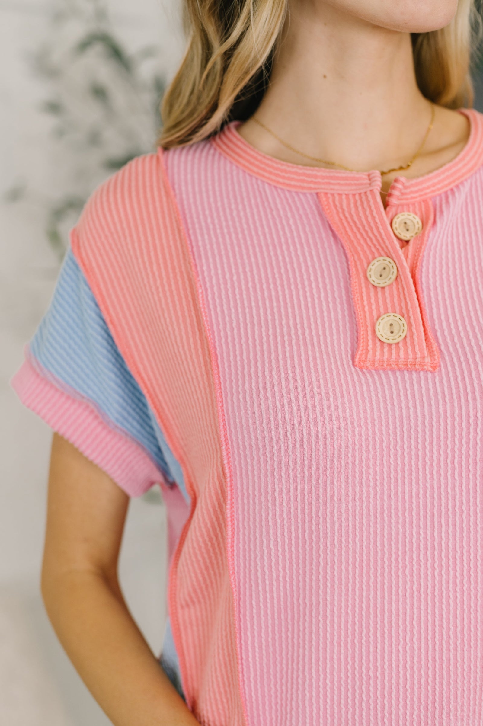Don't Stop Til You Get Enough Color Block Top (SM-XL) - STB Boutique