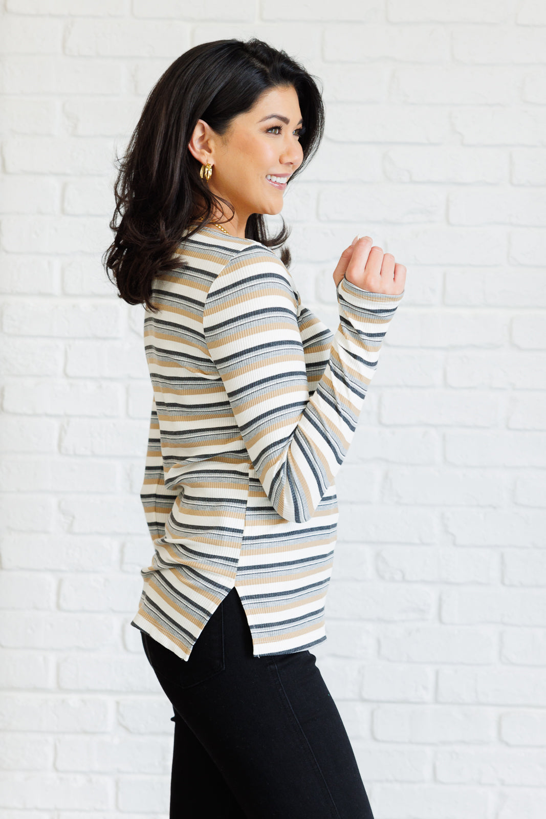 East Coast Breeze Striped Top (SM-3X) - STB Boutique