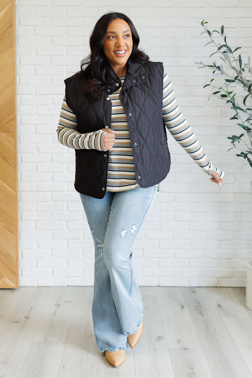 East Coast Breeze Striped Top (SM-3X) - STB Boutique