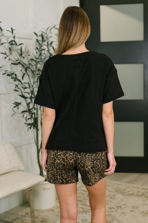Effortless Edit Boxy Tee in Black - STB Boutique