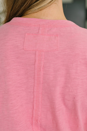 Effortless Edit Boxy Tee in Candy Pink - STB Boutique