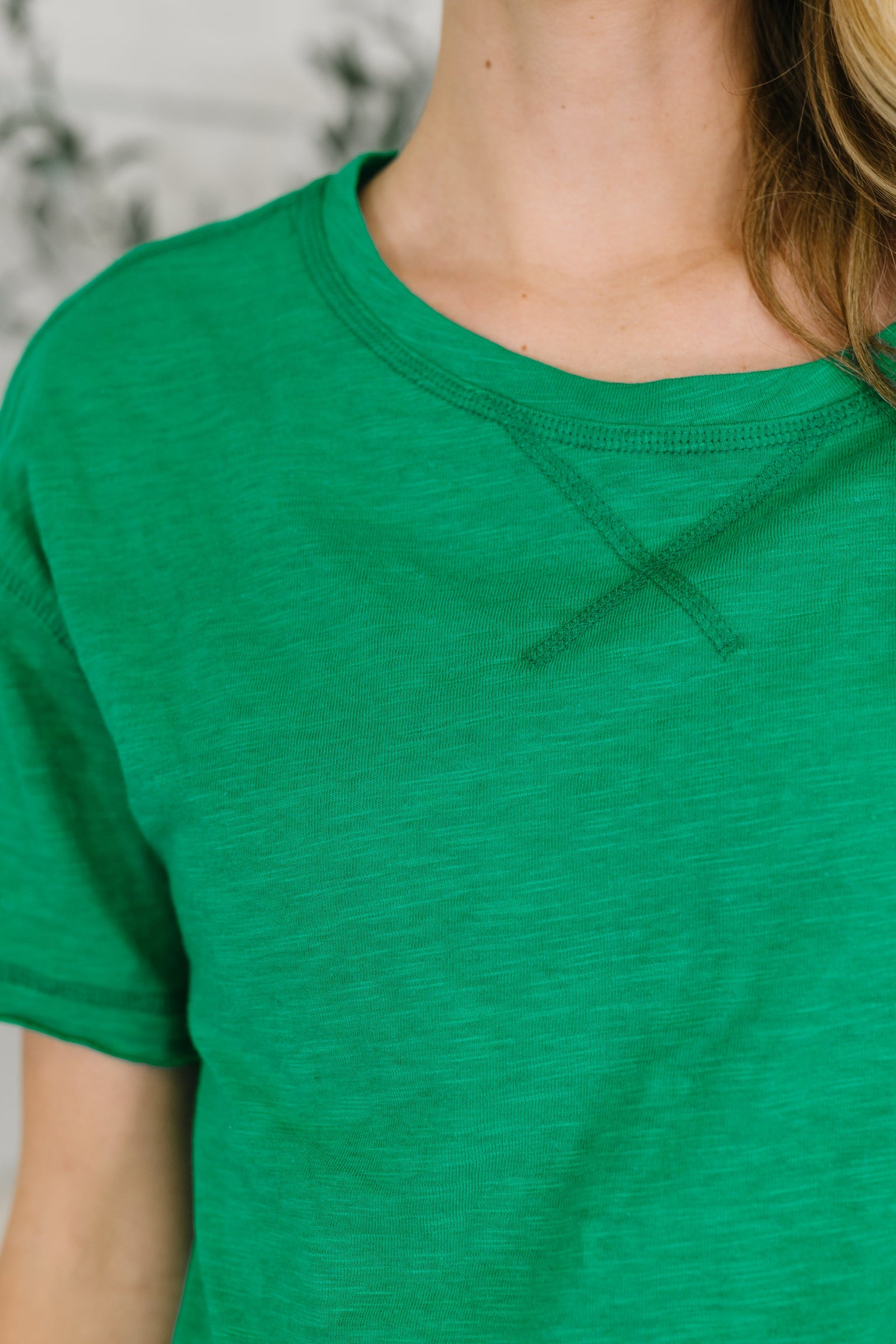 Effortless Edit Boxy Tee in Kelly Green - STB Boutique