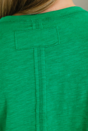 Effortless Edit Boxy Tee in Kelly Green - STB Boutique