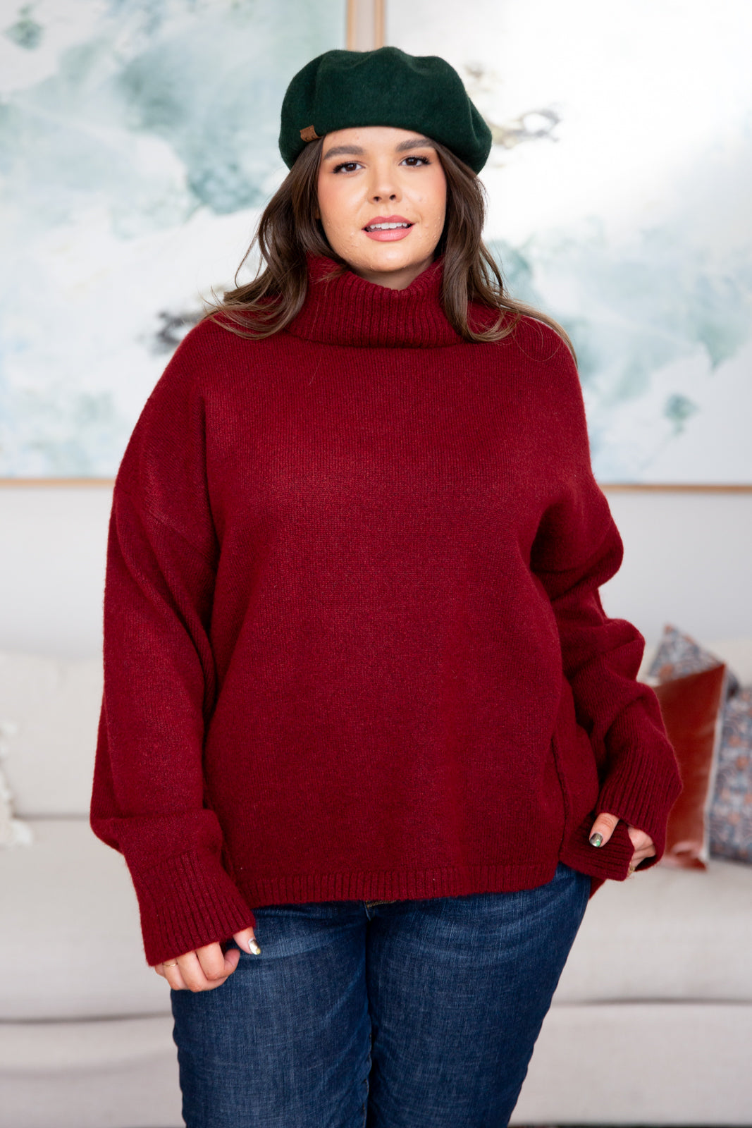 Envelop Me Turtleneck Sweater (SM-3X)