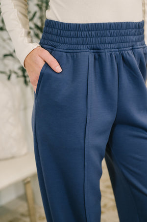 Every Second, Every Hour Jogger Bottoms in Blue Indigo (SM-3X)