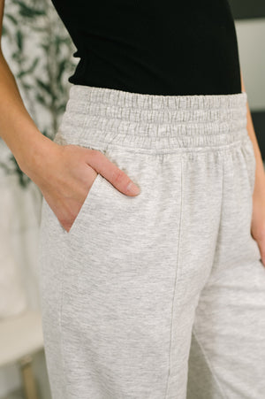 Every Second, Every Hour Jogger Bottoms in Heather Grey (SM-3X)