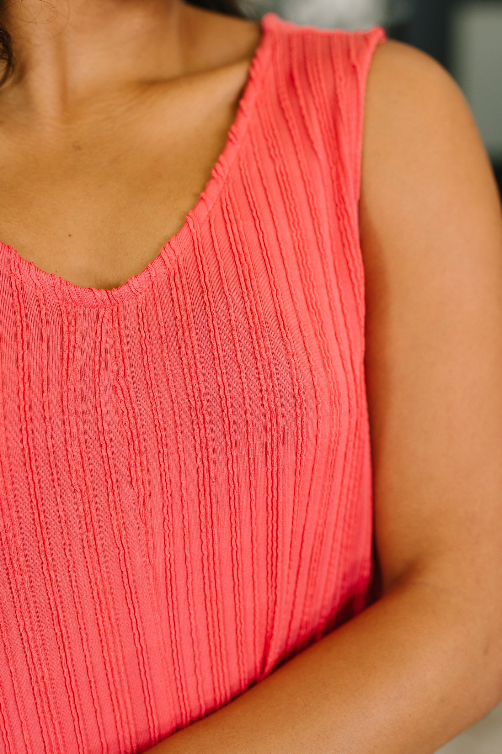 Everything She Wants Sleeveless Maxi Dress in Coral (SM-3X)