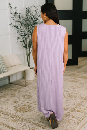 Everything She Wants Sleeveless Maxi Dress in Lavender (SM-3X)