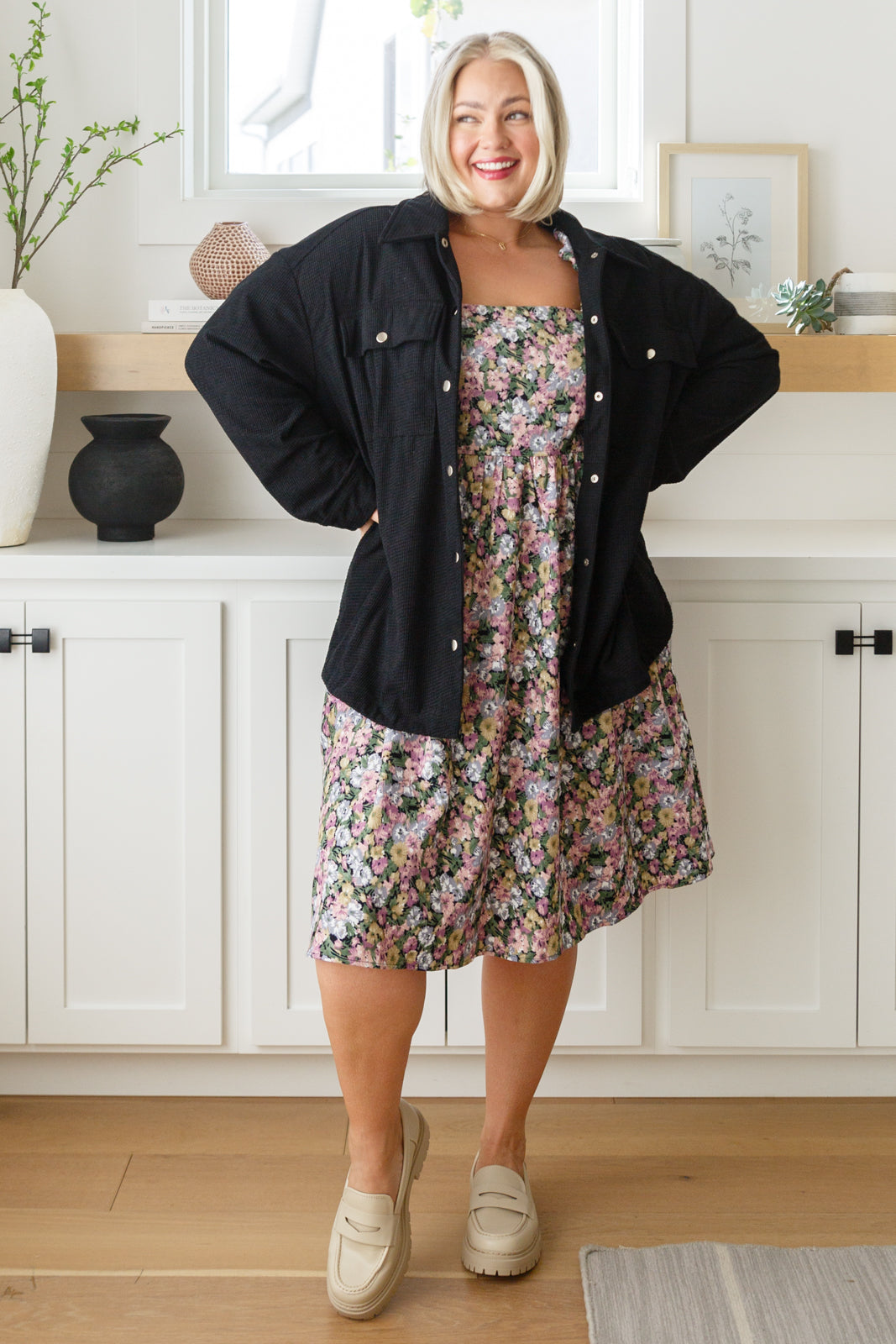 Excellence Without Effort Floral Dress (SM-3X)