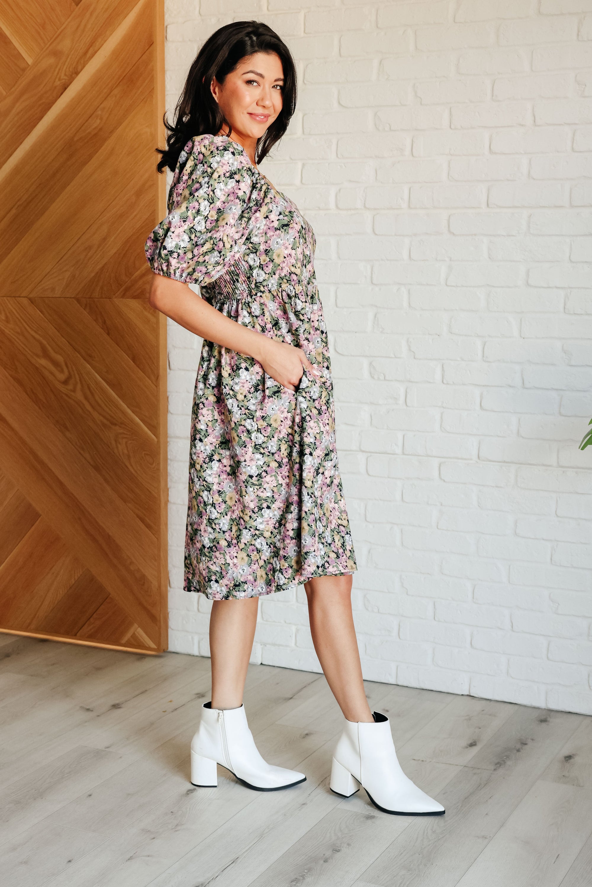 Excellence Without Effort Floral Dress (SM-3X)