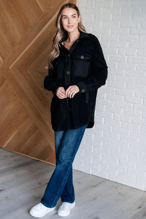 Fantastic in Fleece Jacket in Black (SM-3X)