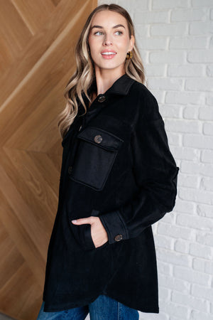 Fantastic in Fleece Jacket in Black (SM-3X)