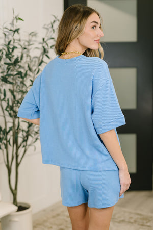 Fight the Feeling Top and Bottom Set in Sky Blue (SM-3X) - STB Boutique