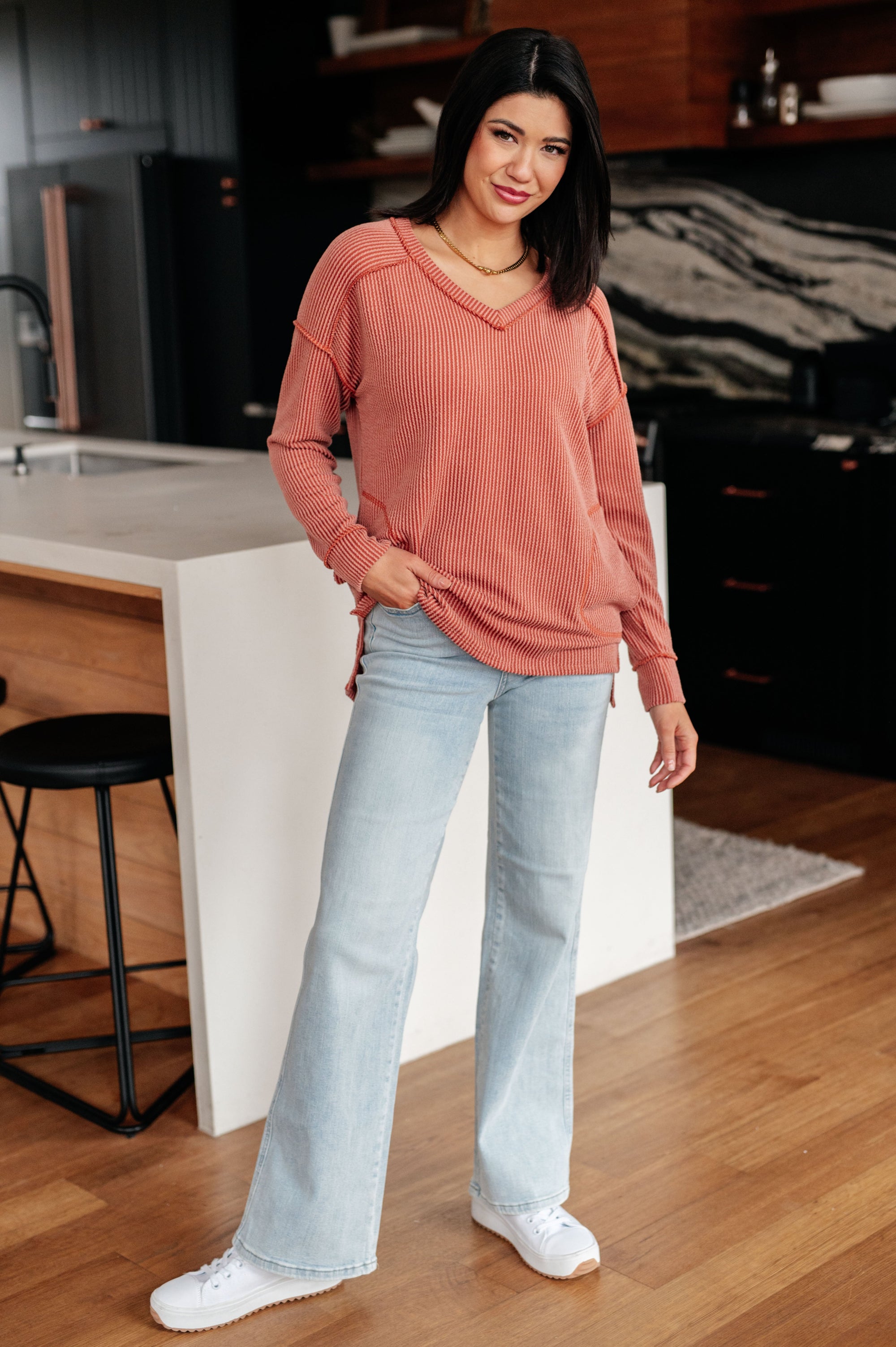 First and Foremost Rib Knit Top (SM-3X)