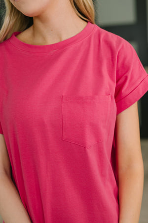 Fix You Right Up Short Sleeve Midi Dress in Hot Pink (SM-XL) - STB Boutique