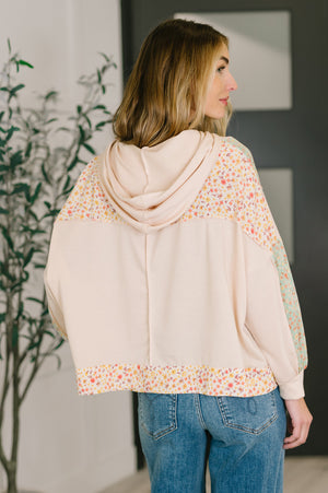 Floral Patchwork Hooded Pullover (SM-3X) - STB Boutique