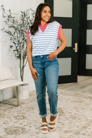Following Through Color Block Muscle Tee (SM-3X)