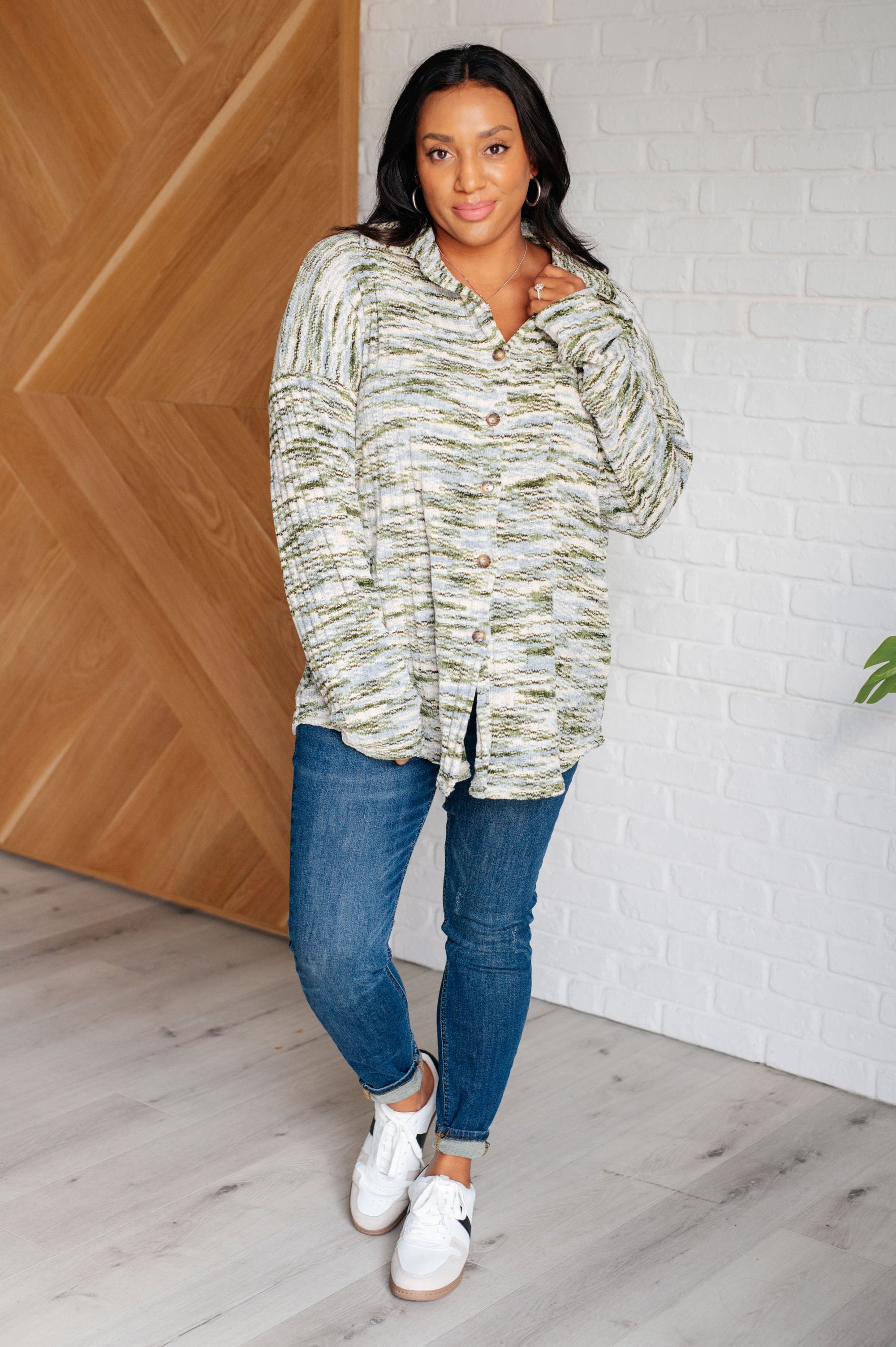 Forest of Feelings Knit Shacket (SM-2X)