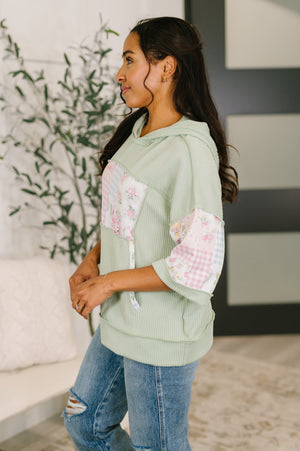 Get My Fixin' Cable Ribbed Knit Hooded Top (SM-3X) - STB Boutique