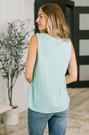 Getting Good V-Neck Tank in Mint (SM-3X)