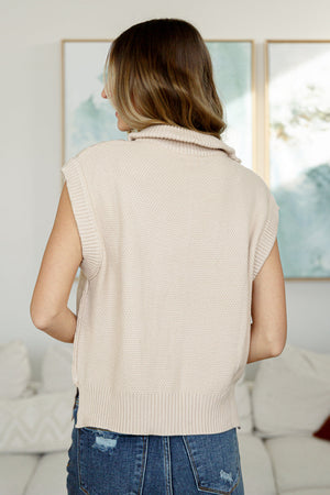 Golf At Four Cable Knit Vest (SM-2X) - STB Boutique
