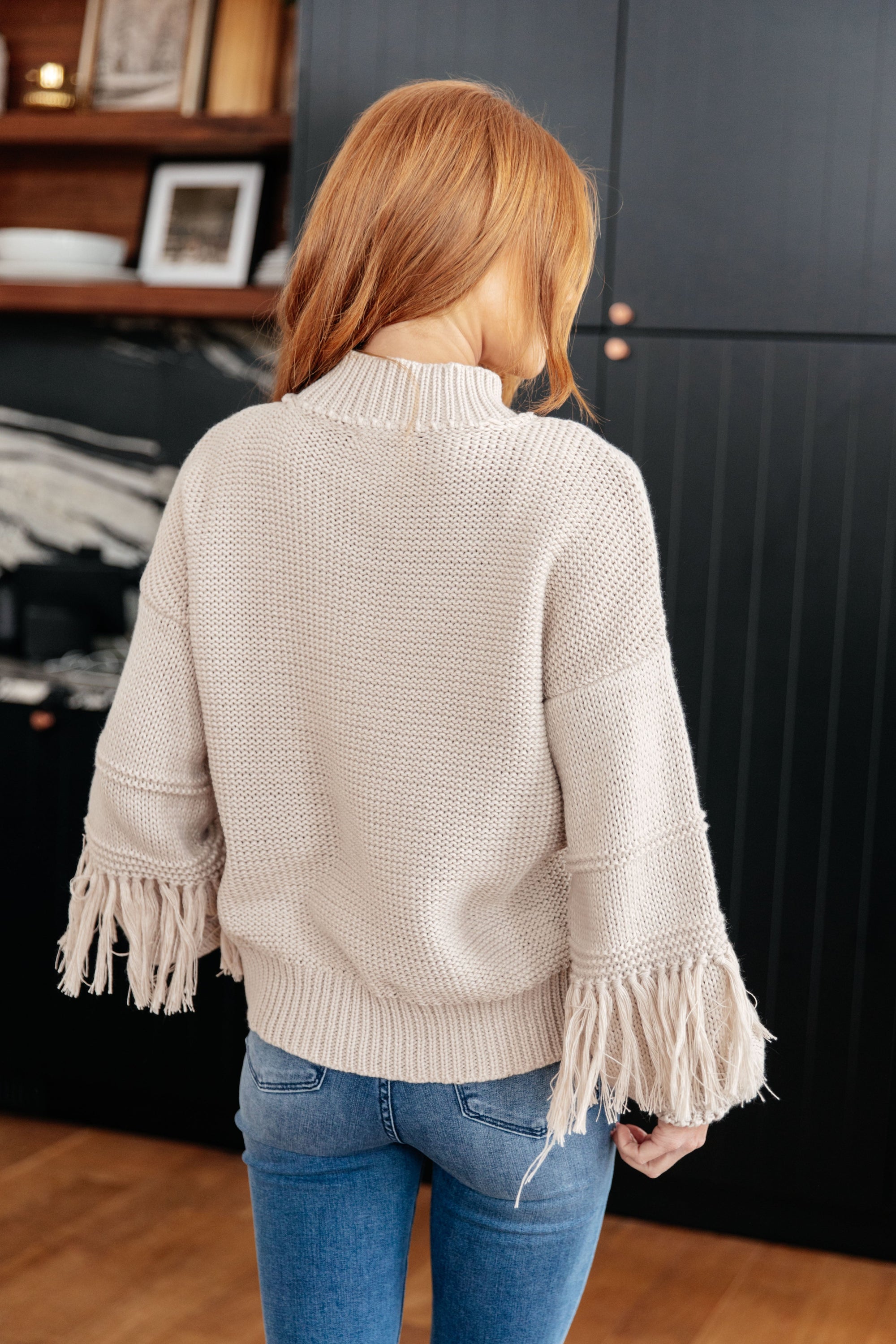Handle It All Fringe Detail Sweater (SM-3X)