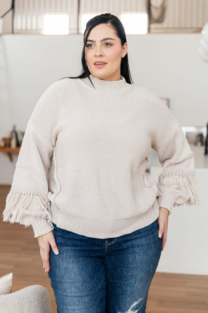 Handle It All Fringe Detail Sweater (SM-3X)