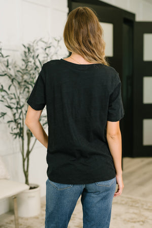 I Don't Have to Choose V-Neck Tee in Black (SM-3X)