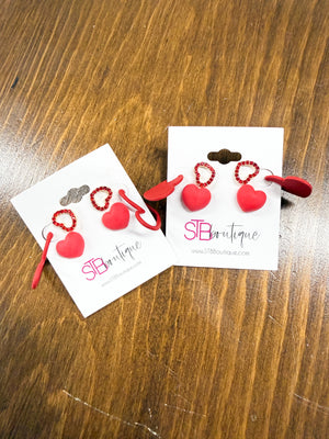 3pk Valentine Earrings