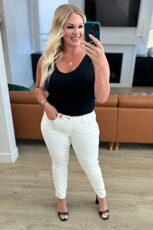 Maddie Mid Rise Braided Side Seam Relaxed Jeans - STB Boutique