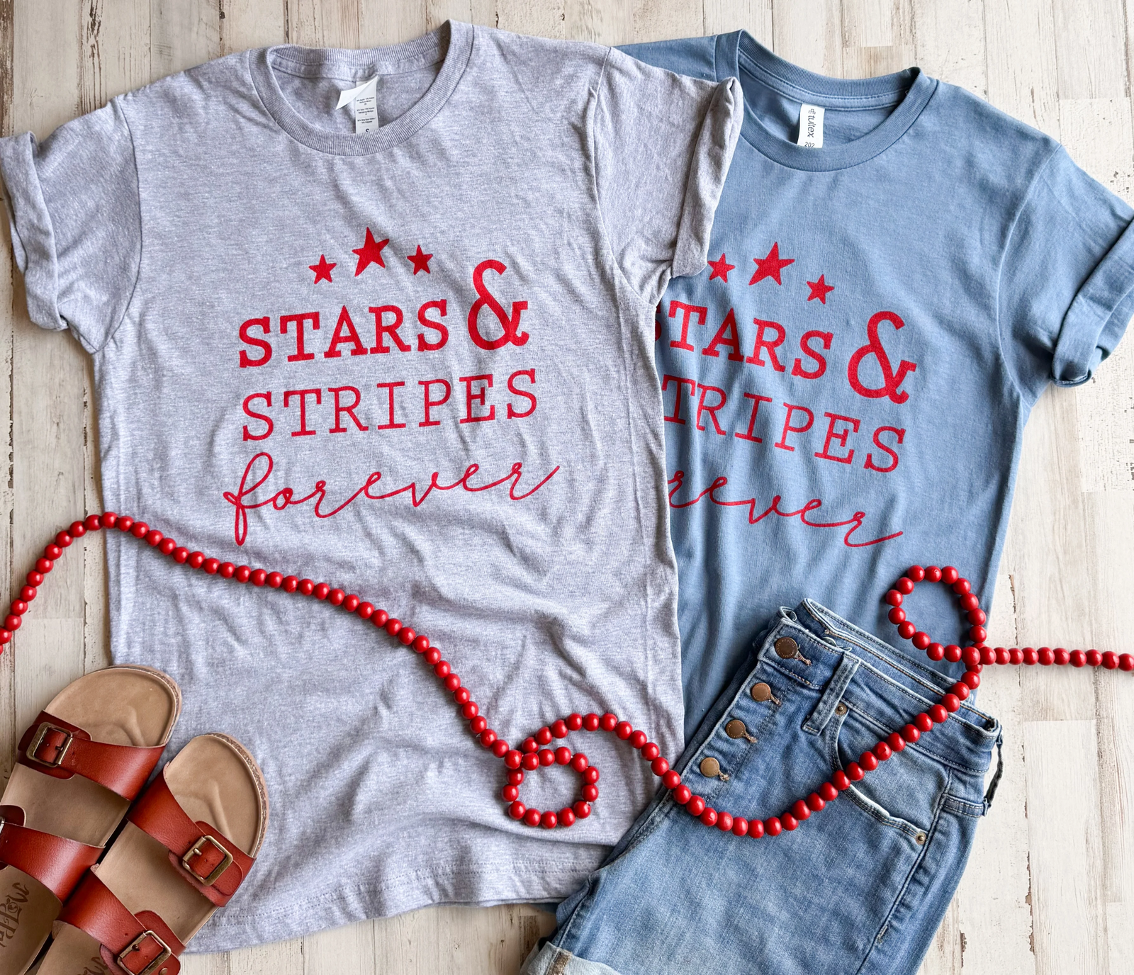 Stars & Stripes Forever Tee - 2 Colors - FLASH SALE - PREORDER
