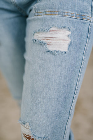 Judy Blue Aiden High Rise Patch Pocket Distressed Boyfriend Jeans (0-24)