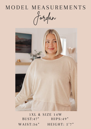 Less Conversation V-Neck Top (SM-3X)