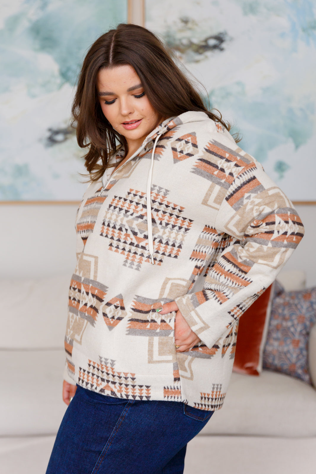 Just Going For It Aztec Hoodie (SM-3X)