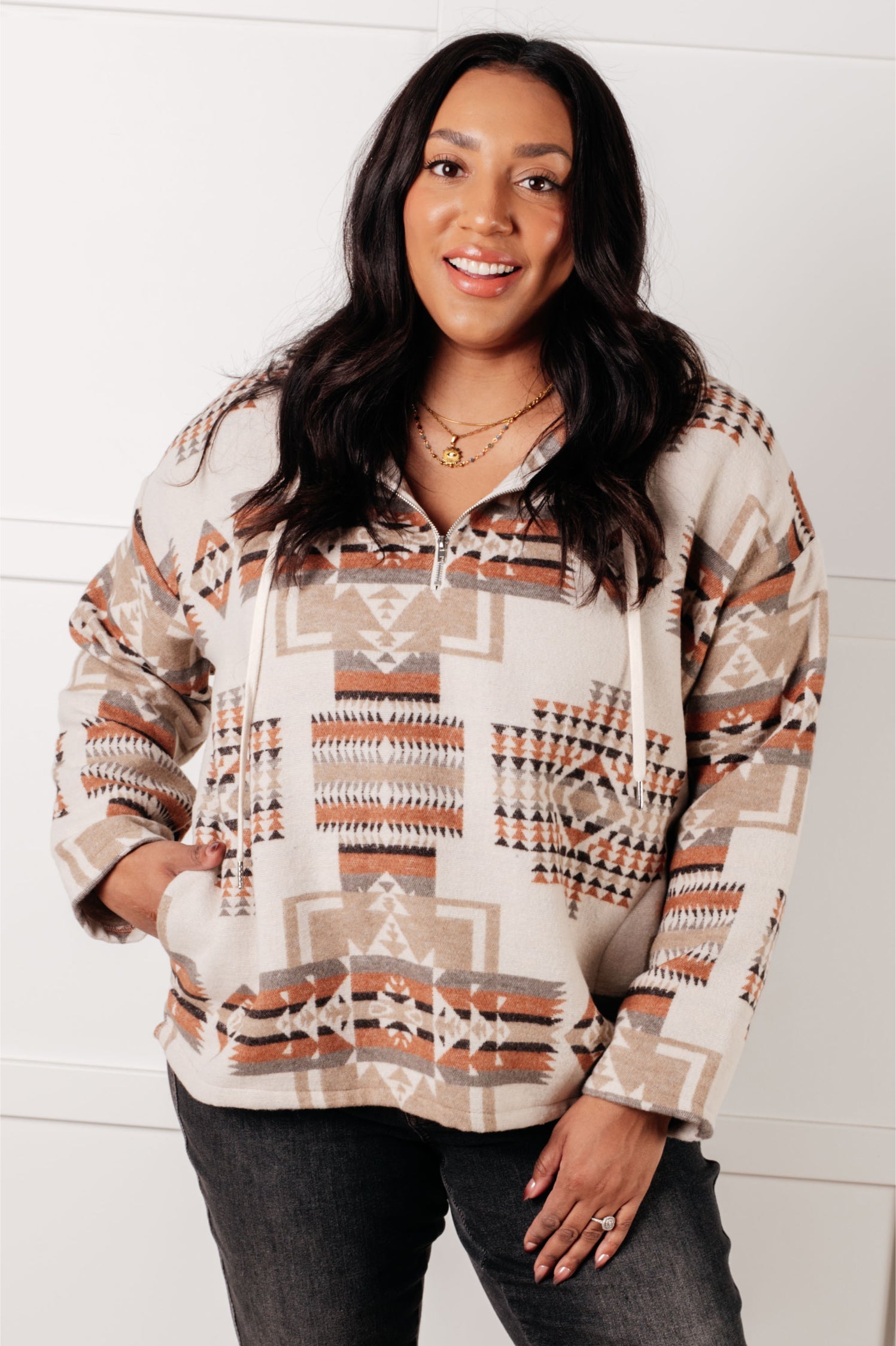 Just Going For It Aztec Hoodie (SM-3X)