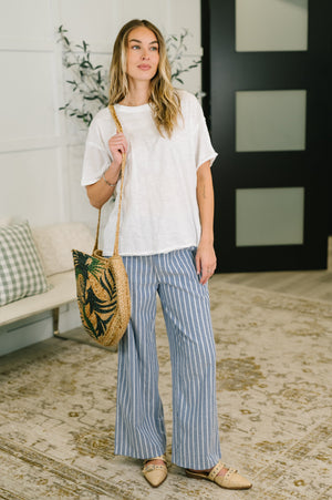 Just Like That Relaxed Heather Tee in Ivory (SM-3X)