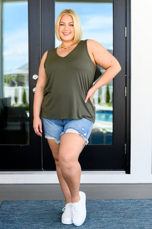 Land of the Free Tank in Olive (SM-3X)