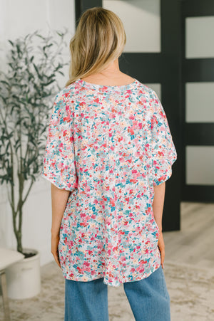 Left Em' Speechless Dolman Sleeve Blouse (SM-3X)