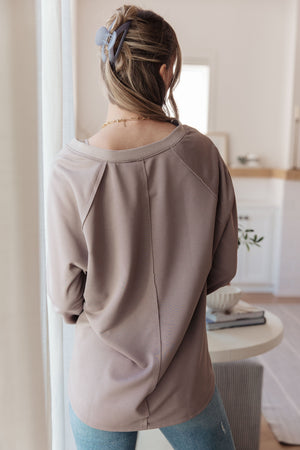 Less Conversation V-Neck Top (SM-3X)