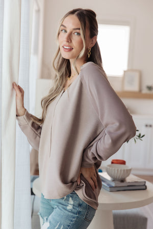 Less Conversation V-Neck Top (SM-3X)