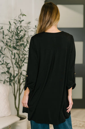 Lizzy Cardigan in Black (SM-XL) - STB Boutique