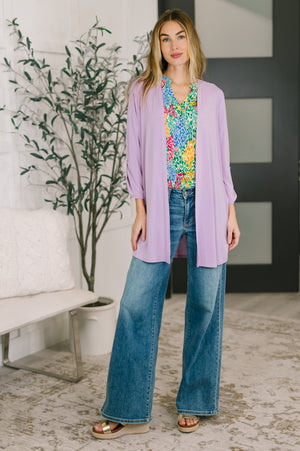 Lizzy Cardigan in Orchid Bloom (SM-3X) - STB Boutique