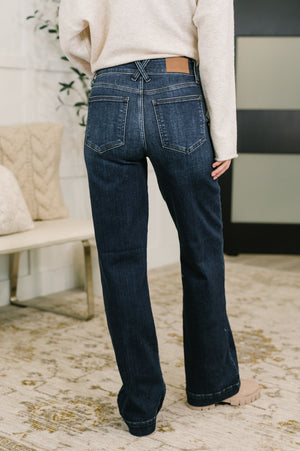Judy Blue Marty High Waist Trouser Wide Leg Jean (0-24)
